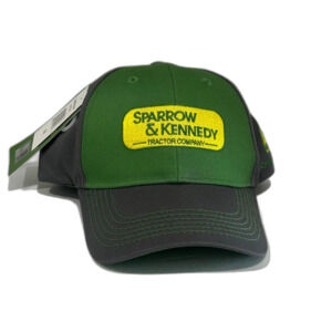 John Deere Sparrow & Kennedy Hat Cap Unisex Adjustable Color Green Grey Trucker